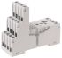 Relpol 14 Pin 300V ac DIN Rail, Panel Mount Relay Socket, for use with R4N Series Relay