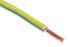 RS PRO Green/Yellow 4 mm² Hook Up Wire, 12 AWG, 52/0.3 mm, 100m, PVC Insulation