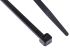 RS PRO Cable Tie, 250mm x 4.8 mm, Black Nylon, Pk-100