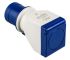 Scame IP20 Blue 1 x 2P + E, 1 x 2P + E Industrial Power Connector Adapter Plug, Socket, Rated At 16A, 250 V
