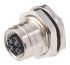 Molex Circular Connector, 8 Contacts, Rear Mount, M12 Connector, Socket, Female, IP67, Micro-Change Series