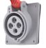 Legrand, P17 Tempra Pro IP44 Red Panel Mount 3P + E Industrial Power Socket, Rated At 16A, 415 V
