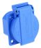 Zásuvka Modrá 1cestná Termoplast 16A Venkovní IP54 ABL Sursum 250 V