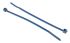 HellermannTyton Cable Tie, Standard, 100mm x 2.5 mm, Blue Polyamide 6.6 (PA66), Pk-100