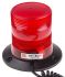 RS PRO Red Flashing Beacon, 10 → 100 V dc, Magnetic Mount, LED Bulb, IP56