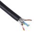 HARTING Cat6a Ethernet Cable, STP, Black PVC Sheath, 50m, Flame Retardant