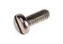 RS PRO Slot Pan A2 304 Stainless Steel Machine Screws DIN 85, M2x3mm