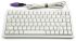 Clavier Filaire PS/2, USB Compact, QWERTY (UK) Blanc