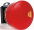 BACO 红色圆形按钮头, Φ22mm开孔, Φ54mm按钮, 重置标志, IP66, BACO系列 L22DU01A