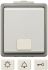 Siemens Grey Push Button Light Switch, 1 Way, 1 Gang, Delta
