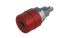 Hirschmann 4 mm香蕉插座, 红色, 30 V ac, 60V 直流, 32A, 焊接式, 23mm长, 镀锡, 930176101