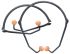 Bouchons d'oreilles  pour arceau jetables Honeywell Safety 24dB Noir, Orange x paires