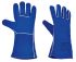 Honeywell Safety Schweißerhandschuhe, Größe 9, L, Leder Blau