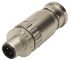 Harting Circular Connector, 4 Contacts, Cable Mount, M12 Connector, Plug, Male, IP67, M12 Series