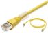 Omron Cat6a Male RJ45 to Male RJ45 Ethernet Cable, FTP, STP, Yellow LSZH Sheath, 5m