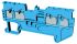 Bloc de jonction rail DIN sans fusible Omron XW5T, 1.5mm², Enfichable, Bleu