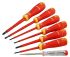 Bahco B220.027 Phillips; Slotted Insulated Screwdriver Set, 7-Piece