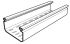 Cablofil International Kabelrende, Perforated Cable Tray, PVC, 3m x 75 mm x 50mm