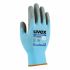 Uvex Phynomic C3 Blue Elastane Cut Resistant Work Gloves, Size 6, XS, Aqua-Polymer Foam Coating