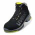 Uvex 1-8545 Black, Grey, Yellow ESD Safe Composite Toe Capped Unisex Safety Boots, UK 10, EU 44