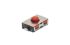 Red Cap Tactile Switch, SPST 50 mA 0.8mm Surface Mount