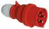 Bals IP44 Red Cable Mount 3P + N + E Industrial Power Plug, Rated At 32A, 415 V
