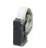 Phoenix Contact MM-EMLC Sort på Hvid Tape til etiketprinter, 6 m længde, 18 mm bredde, 6m mærkatlængde, 18mm