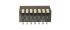 CTS DIP-Schalter Piano 8-stellig, 1-poliger Ein/Ausschalter 100 (nicht schaltend) mA, 50 (schaltend) mA, bis +85°C