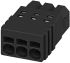 Phoenix Contact 2.5mm Pitch 5 Way Pluggable Terminal Block, Plug, Cable Mount, Spring Cage Termination