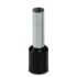 Eaton Insulated Crimp Bootlace Ferrule, 12mm Pin Length, 3.5mm Pin Diameter, Black