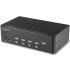 StarTech.com KVM切换器, 4端口, 支持2显示器, HDMI视频接口, 3.5mm 立体声音频接口