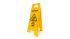 Advarselsskilt, Engelsk Caution - Wet Floor, Gul, PP, 1 Generel fare Sammenfoldeligt skilt