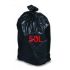 Black Polyethylene Bin Bag, 50L Capacity, 14μm Thickness, 50 per Package