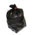 Black Polyethylene Bin Bag, 110L Capacity, 14 μ Thickness, 200 per Package