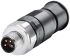 M8 power connector, Male contact insert,