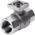Festo Stainless Steel 2 Way, Ball Valve, Rp 1in, 40mm, 16bar Operating Pressure
