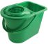 12L Plastic Green Mop Bucket With Handle