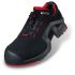 Uvex 防水防滑防静电运动劳保鞋, 综合包头, 黑色，红色, 男女通用, 合成革鞋面, 欧码46, U8516-2-11