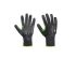 CORESHIELD Black HPPE Cut Resistant Work Gloves, Size L, Nitrile Foam Coating