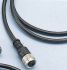 binder 4芯传感器执行器电缆, M12转无终端接头, 2m长, PUR黑色护套 79 3430 13 04