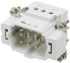TE Connectivity Heavy Duty Power Connector Insert, 16A, Male, HE Series, 6 Contacts