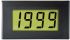 Voltímetro digital AC Lascar, con display LCD, 3.5 dígitos, precisión +/-2%, alim. 7,5 → 14 V cc, dim. 72mm x