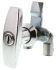 Steinbach & Vollman 机柜锁, T形把手, 压铸锌制, 镀铬表面, 把手长78mm