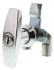 Steinbach & Vollman 机柜锁, T形把手, 压铸锌制, 镀铬表面, 把手长78mm