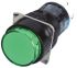 Idec Illuminated Push Button Switch, Momentary, Panel Mount, 16.2mm Cutout, DPDT, Green LED, 250V, IP65
