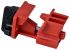 Brady Red Nylon Multi-Pole Breaker Lockout, 7mm Shackle