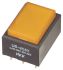 NKK Druckschalter Gelb beleuchtet Tastend Tafelmontage, Wechselschalter, 1-polig / 0,4 VA @ 28 V ac/dc