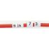 TE Connectivity Heat Shrink Cable Markers, White, Pre-printed "B", 2 → 6mm Cable