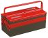 Facom Metall Werkzeugbox Schwarz, Rot, L. 560mm B. 220mm H. 560mm, 5.0kg, Vorhängeschloss