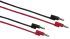 Zkušební vodič, Černá/červená, délka kabelů: 610mm, PVC